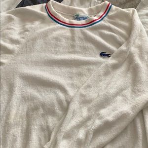 Rare 1980s Vintage Lacoste Terrycloth Long-sleeve